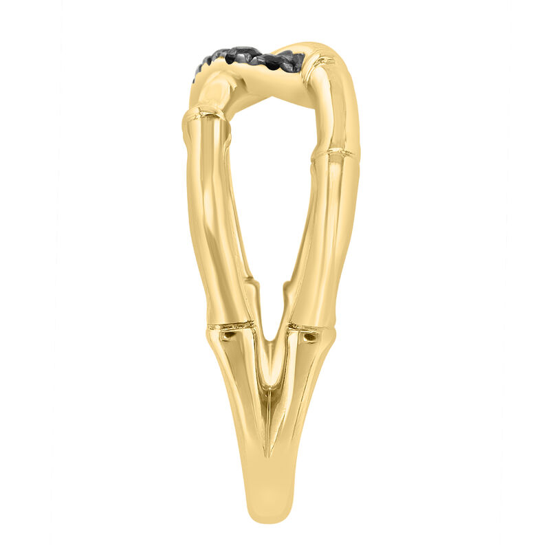 EFFY .28ctw. Black Diamond Crossover Ring in 14k Yellow Gold image number null